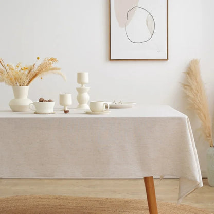 Linen Cotton Tablecloth - Elegant Dining by Rooted Living