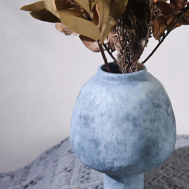 Handmade Ceramic Vase - Artisan Floral Elegance for Home