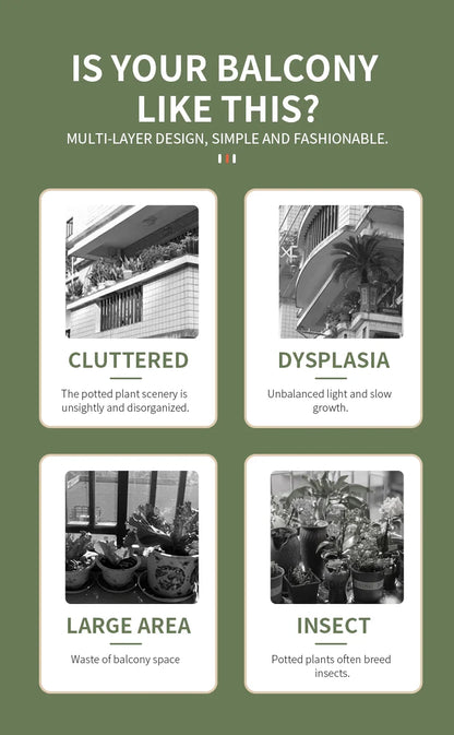 Wooden Plant Stand - Stylish 5/6/8 Tier Organizer for Garden Enthusiasts