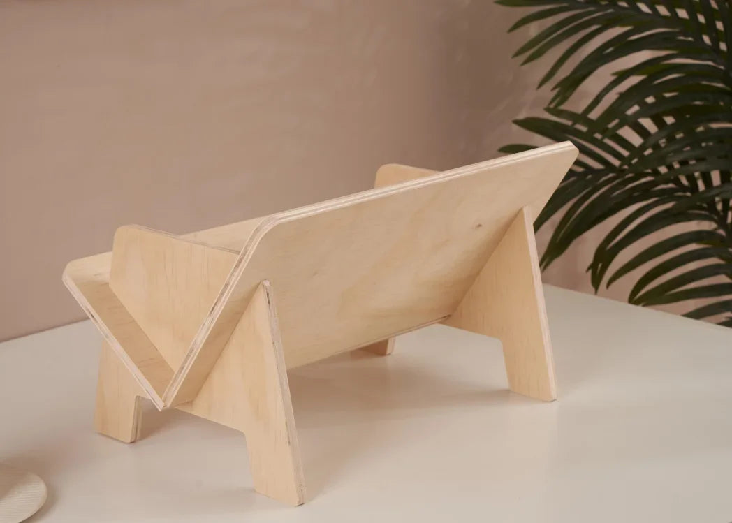 不规则木制儿童书架 - [品牌名称] 的趣味收纳盒