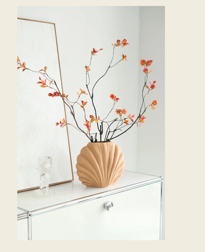 Vase à fleurs en céramique fait à la main | Accent de maison côtière