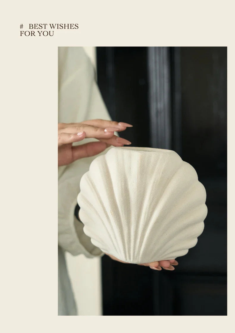 Vase à fleurs en céramique fait à la main | Accent de maison côtière