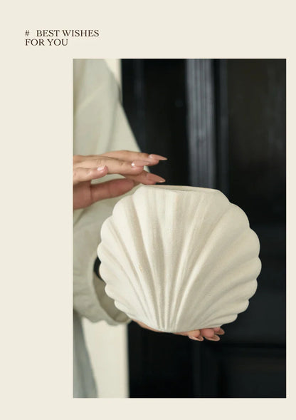 Vase à fleurs en céramique fait à la main | Accent de maison côtière