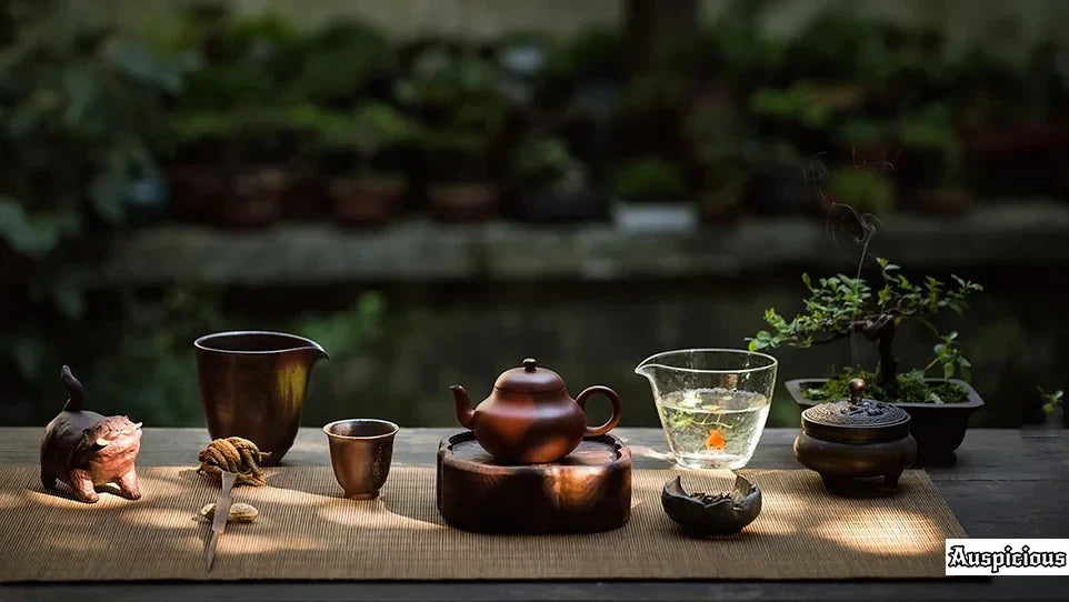 Service à thé rose dégradé élégant pour les connaisseurs | Portable & Élégant