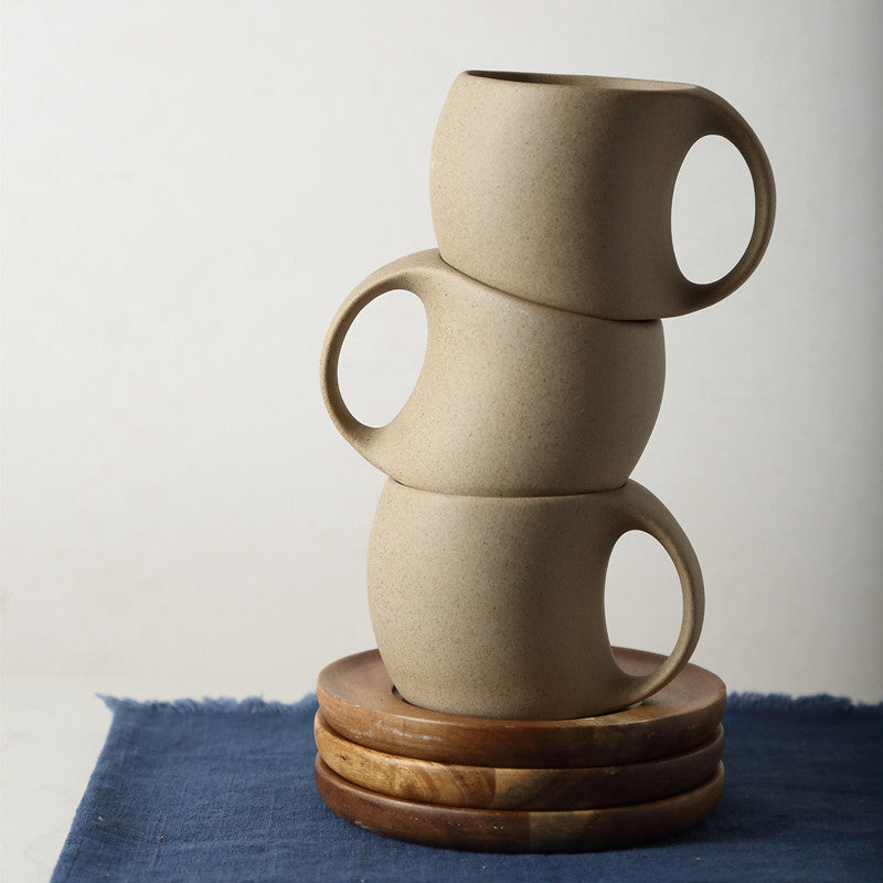 Elegant Ceramic Coffee Cups - 220ml for Coffee Lovers!