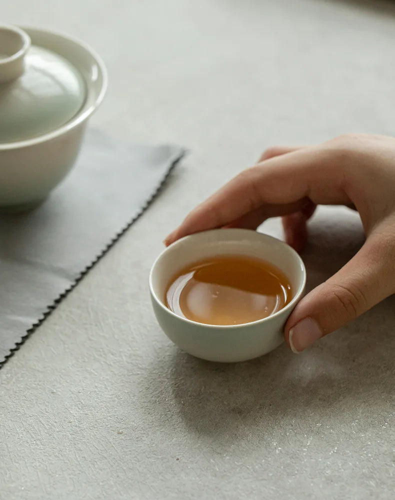 Service à thé rose dégradé élégant pour les connaisseurs | Portable & Élégant