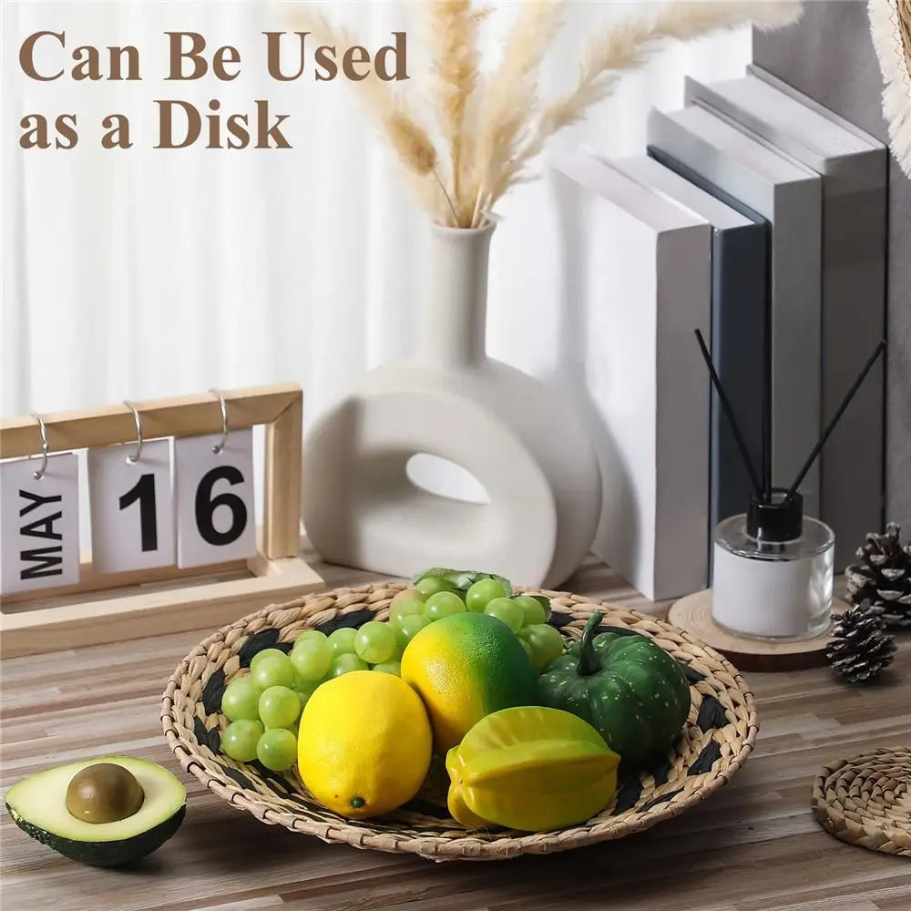 Boho Seagrass Wall Baskets - Artisan Decor Set for Chic Spaces