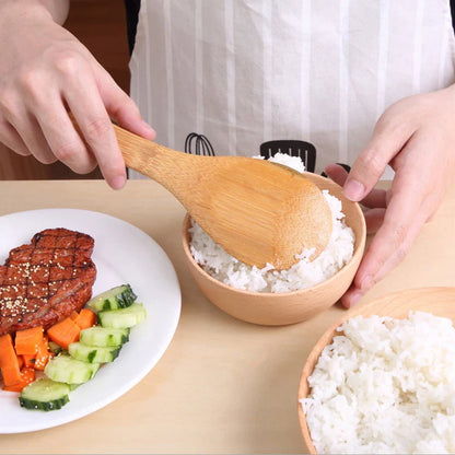 Eco-Friendly Bamboo Rice Spoon for Home Cooks - Stylish & Durable