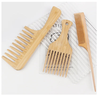 Eco-Friendly Bamboo Comb - Smooth Scalp Massage by Rooted Living