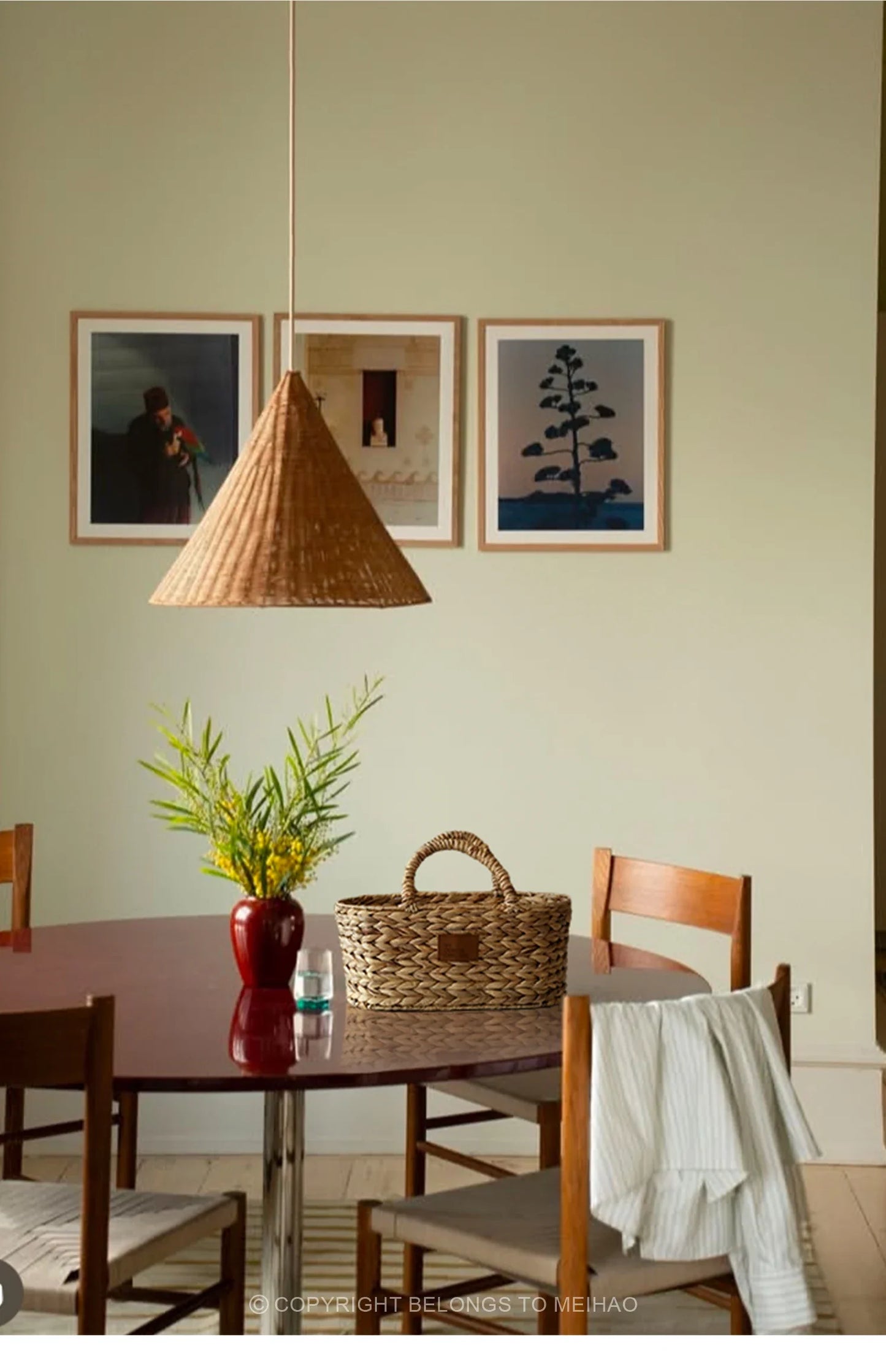 手工编织海草篮 - 环保家居收纳袋