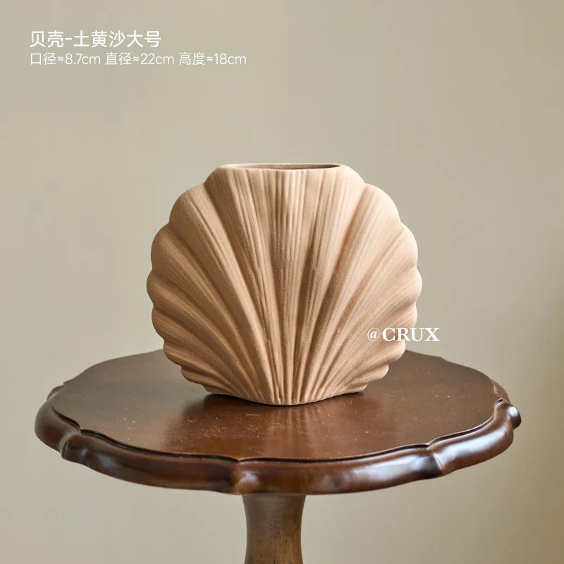 Vase à fleurs en céramique fait à la main | Accent de maison côtière