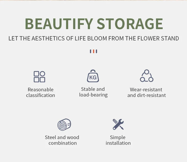 Wooden Plant Stand - Stylish 5/6/8 Tier Organizer for Garden Enthusiasts