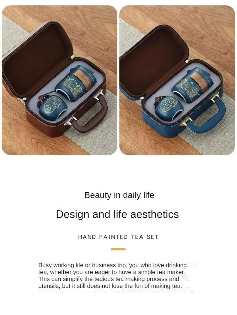 휴대용 여행용 차 세트 - 어디서나 Brew Joy by Rooted Living