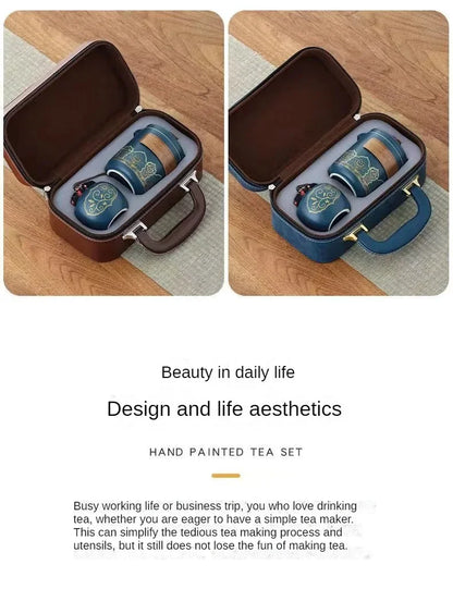 휴대용 여행용 차 세트 - 어디서나 Brew Joy by Rooted Living