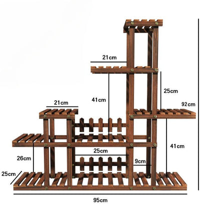 Multi-Layer Balcony Flower Rack - Space-Saving Chic for Plant Lovers