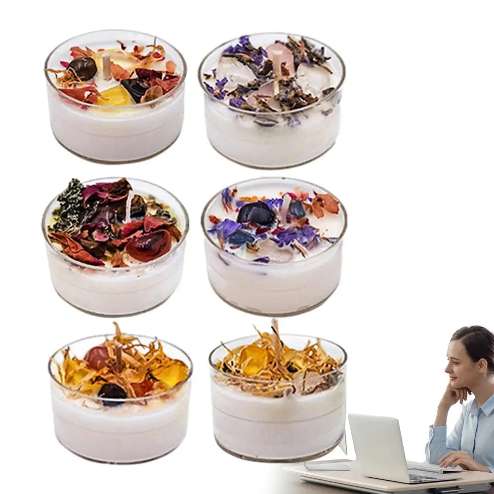 Juego de velas relajantes de aromaterapia de soja para hombres conscientes