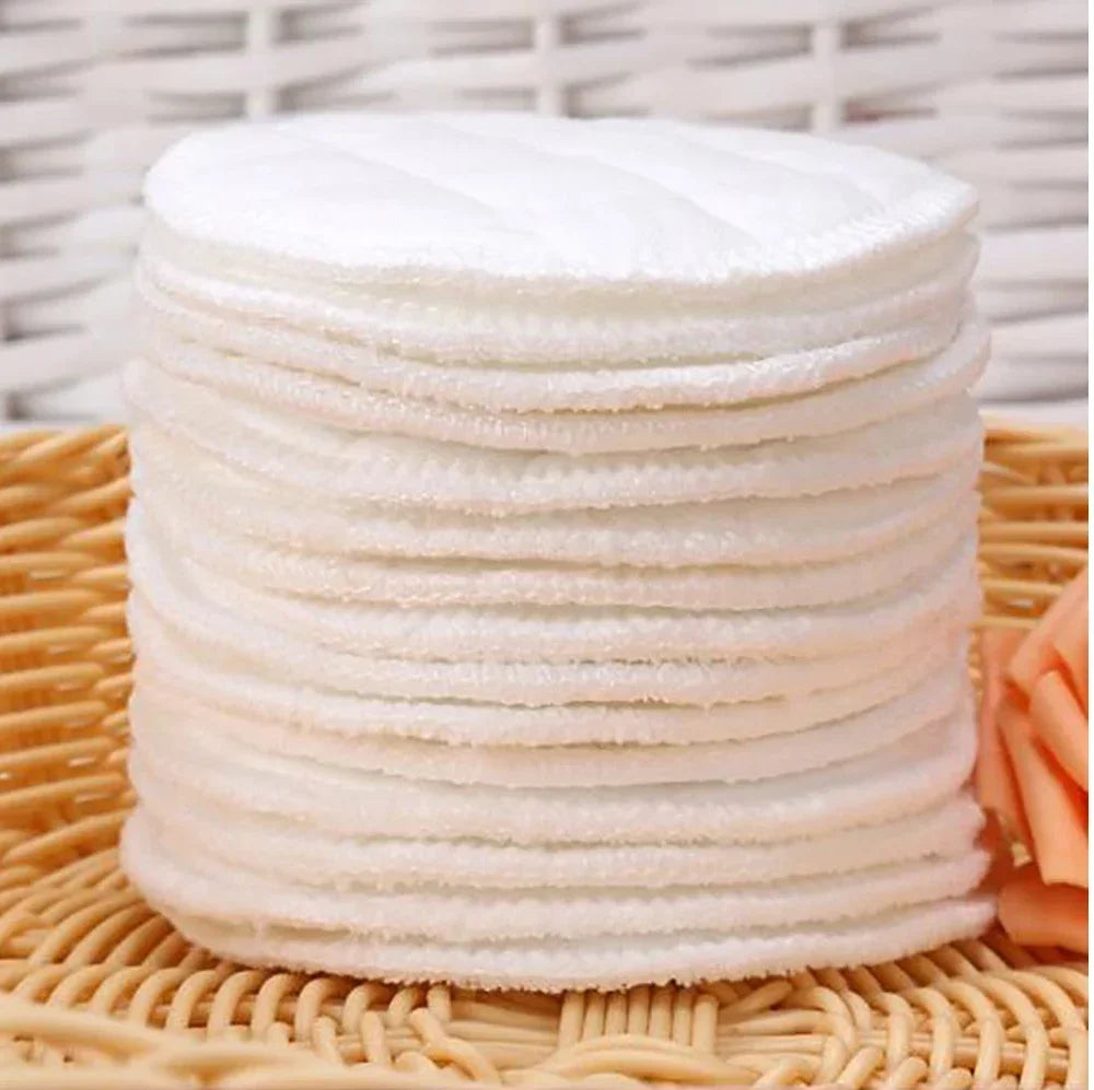 Eco-Friendly Makeup Remover Pads - Soft Bamboo Fiber for Gentle Cleansing