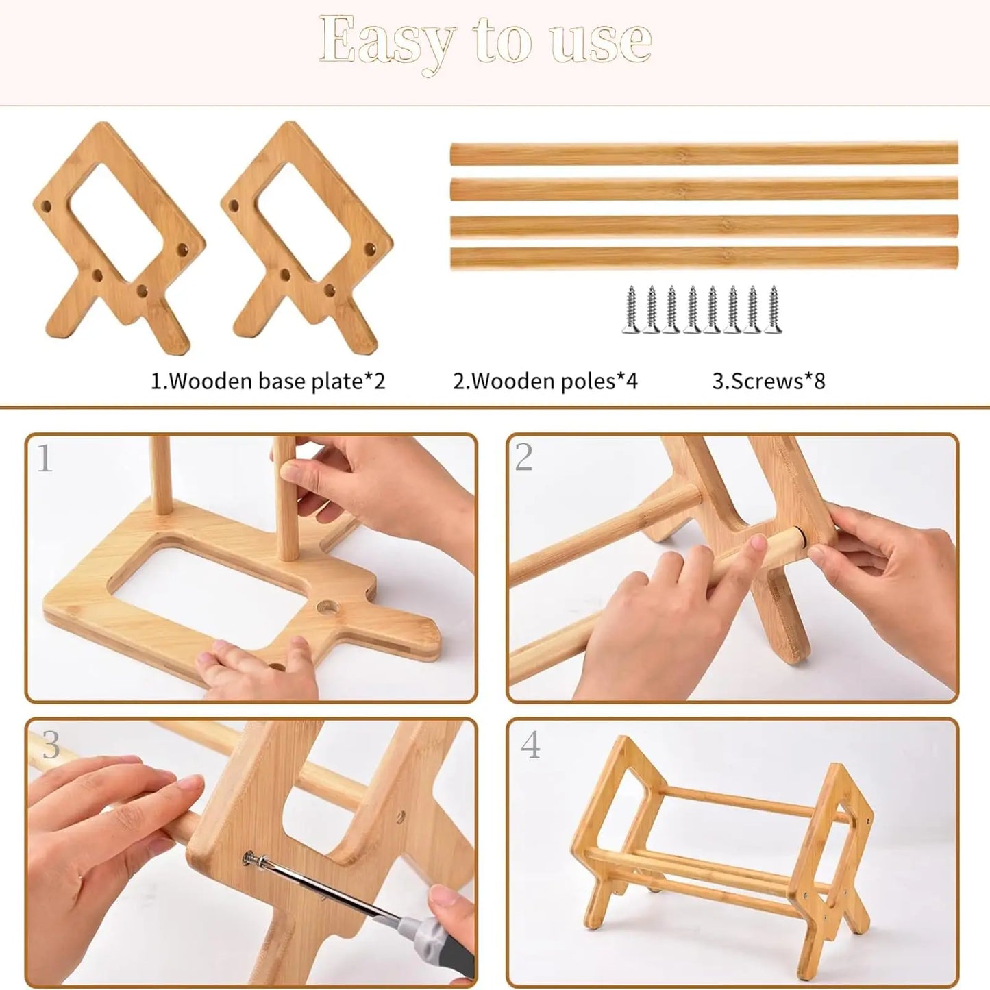 Compact Wooden Bookshelf - Stylish Storage for Students & Home