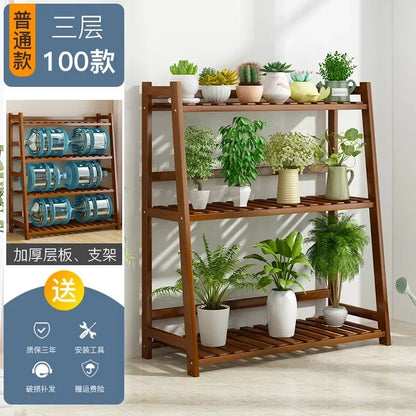 Wooden Universal Plant Shelf - Elevate Your Garden Style!