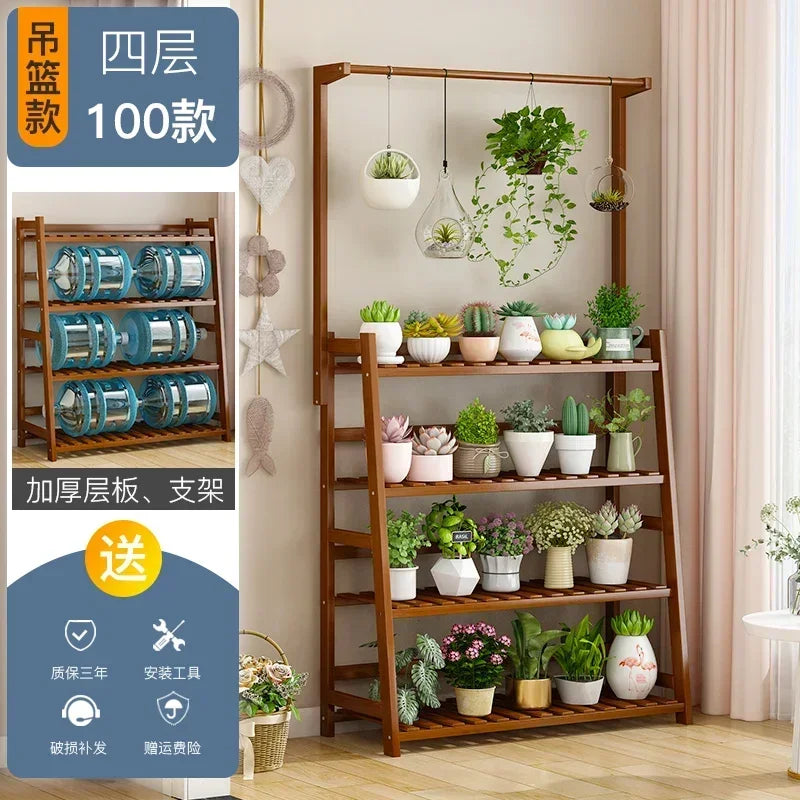 Wooden Universal Plant Shelf - Elevate Your Garden Style!