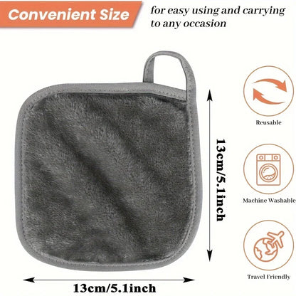 Lingettes réutilisables en microfibre pour un démaquillage sans effort - Solution de soins de la peau respectueuse de l'environnement