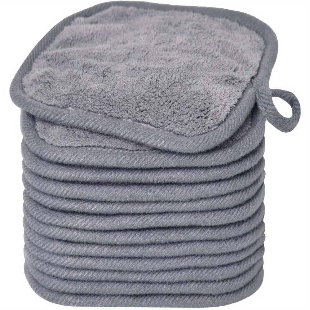 Lingettes réutilisables en microfibre pour un démaquillage sans effort - Solution de soins de la peau respectueuse de l'environnement