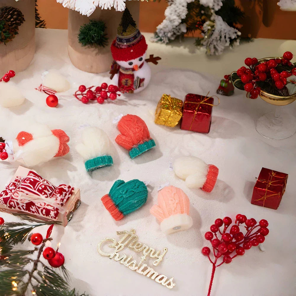 Bougies d'aromathérapie pour arbre de Noël - Bonheur de vacances douillet